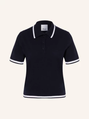 Obrázek produktu Allude Pletené Polo Tričko Z Kašmíru tmavě modrá