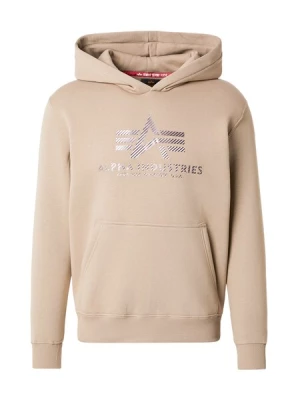 Obrázek produktu ALPHA INDUSTRIES Mikina 'Carbon'  písková / tmavě hnědá / bílá