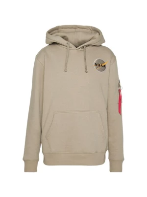 Obrázek produktu ALPHA INDUSTRIES Mikina 'NASA Orbit'  tmavě béžová / oranžová / černá / bílá