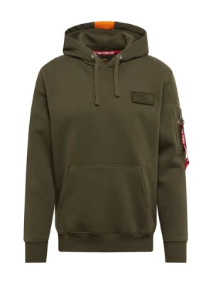 Obrázek produktu ALPHA INDUSTRIES Mikina 'Red Stripe'  khaki / oranžová / červená / bílá