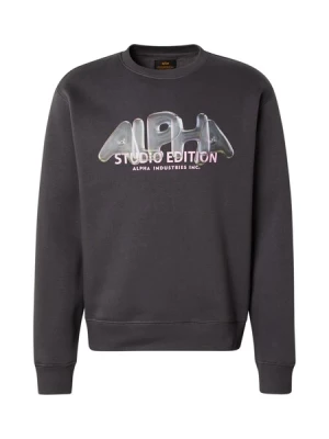 Obrázek produktu ALPHA INDUSTRIES Mikina 'Studio Edition Vibe'  tmavě šedá / pastelově zelená / růžová
