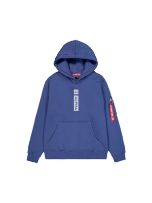 Obrázek produktu ALPHA INDUSTRIES Mikina  světle šedá / fialkově modrá / tmavě červená