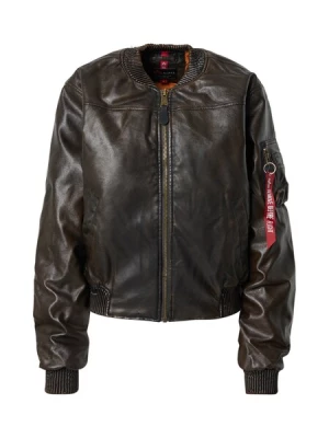 Obrázek produktu ALPHA INDUSTRIES Přechodná bunda 'MA-1 FL'  hnědá / krvavě červená / bílá