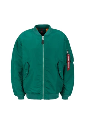 Obrázek produktu ALPHA INDUSTRIES Přechodná bunda 'Ma-1'  zelená / červená / bílá