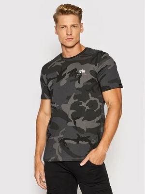 Obrázek produktu Alpha Industries T-Shirt Backprint T Camo 128507C Černá Regular Fit