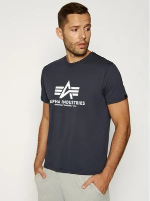 Obrázek produktu Alpha Industries T-Shirt Basic 100501 Tmavomodrá Regular Fit