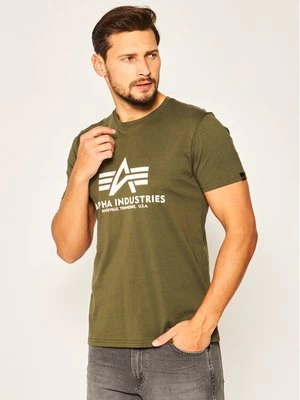 Obrázek produktu Alpha Industries T-Shirt Basic 100501 Zelená Regular Fit