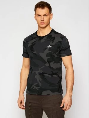 Obrázek produktu Alpha Industries T-Shirt Basic T Small Logo Camo 188505C Šedá Regular Fit