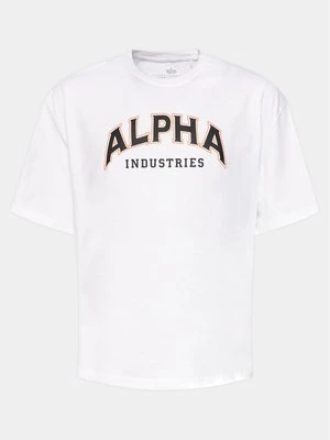 Obrázek produktu Alpha Industries T-Shirt College 146501 Bílá Relaxed Fit