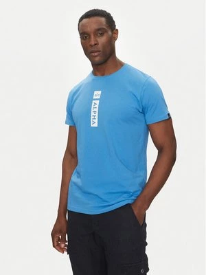 Obrázek produktu Alpha Industries T-Shirt Puff Print 146509 Modrá Regular Fit