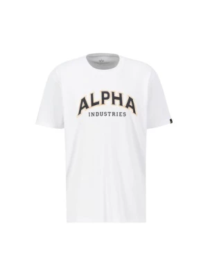 Obrázek produktu ALPHA INDUSTRIES Tričko 'College'  oranžová / černá / bílá