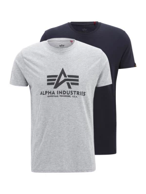 Obrázek produktu ALPHA INDUSTRIES Tričko  námořnická modř / šedá / šedý melír