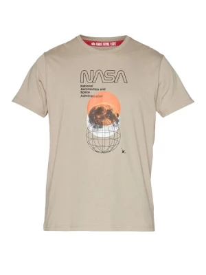 Obrázek produktu ALPHA INDUSTRIES Tričko 'NASA Orbit'  písková / světle šedá / oranžová / černá