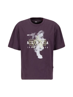 Obrázek produktu ALPHA INDUSTRIES Tričko  šedá / světle zelená / tmavě fialová / bílá