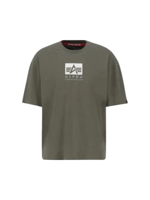 Obrázek produktu ALPHA INDUSTRIES Tričko  světle šedá / olivová / bílá