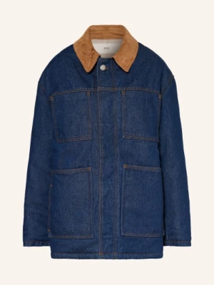 Obrázek produktu Ami Paris Oversized Džínová Bunda modrá / koňaková
