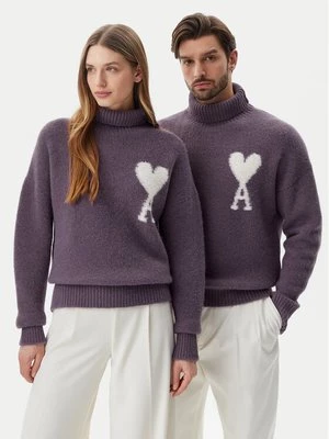 Obrázek produktu AMI Paris Rolák UKS425.KN0032 Fialová Relaxed Fit