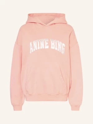 Obrázek produktu Anine Bing Mikina S Kapucí Harvey světle červená / bílá
