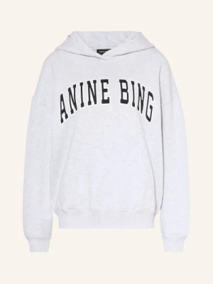 Obrázek produktu Anine Bing Mikina S Kapucí Harvey světle šedá / bílá / černá
