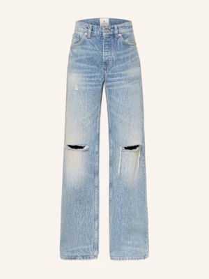 Obrázek produktu Anine Bing Straight Džíny Hugh washed blue summer indigo destructed