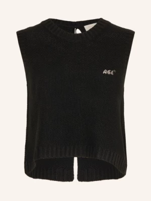Obrázek produktu Another Cotton Lab Krátký Pletený Top černá