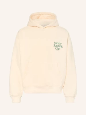 Obrázek produktu Another Cotton Lab Oversized Mikina S Kapucí krémová / tmavě zelená