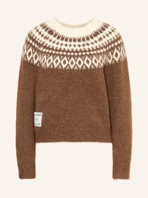 Obrázek produktu Another Cotton Lab Svetr hnědá / krémová
