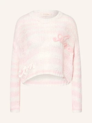 Obrázek produktu Another Cotton Lab Svetr světle růžová / bílá