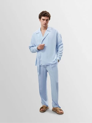 Obrázek produktu Antioch Kalhoty se sklady v pase  světlemodrá