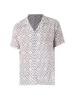 Obrázek produktu Antioch Košile  šedá / tmavě oranžová / offwhite