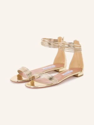 Obrázek produktu Aquazzura Lakované Sandály Sway zlatá