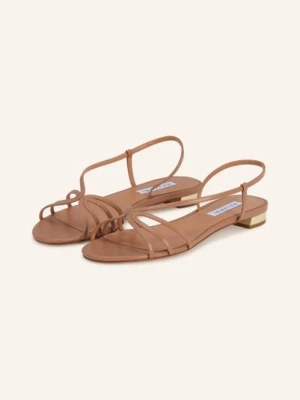 Obrázek produktu Aquazzura Sandály Talk To Me světle hnědá / zlatá