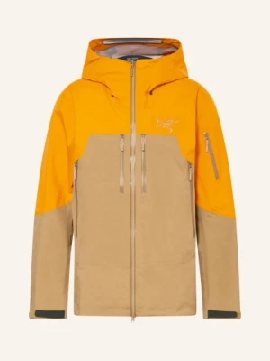 Obrázek produktu Arc'teryx Hardshellová Lyžařská Bunda Rush velbloudí / neonově oranžová Arcteryx