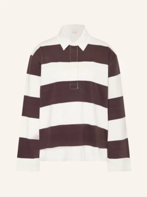 Obrázek produktu Arket Jerseyové Polo Tričko bílá / tmavě hnědá