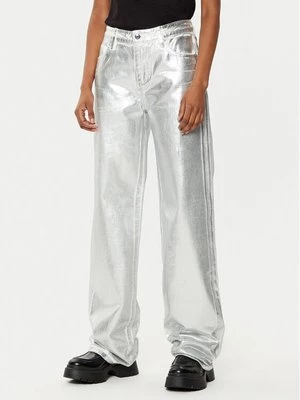 Obrázek produktu Armani Exchange Kalhoty z materiálu XW000056 AF10836 M8047 Stříbrná Relaxed Fit