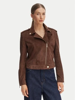 Obrázek produktu Armani Exchange Kožená bunda XW001924 AF21549 U6136 Hnědá Regular Fit