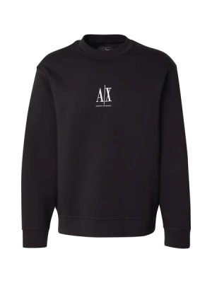 Obrázek produktu ARMANI EXCHANGE Mikina 'Felpa'  černá / bílá