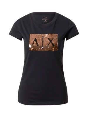 Obrázek produktu ARMANI EXCHANGE Tričko  měděná / černá