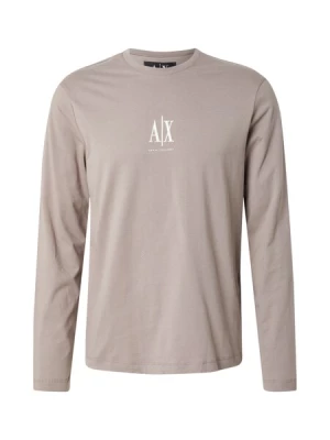 Obrázek produktu ARMANI EXCHANGE Tričko  tmavě béžová / bílá
