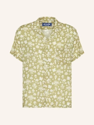 Obrázek produktu Arrels Barcelona Košile Resort Black Mexican Birds × Marion Deuchars Comfort Fit zelená