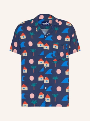 Obrázek produktu Arrels Barcelona Košile Resort Blue La Plage × Matias Larrain Comfort Fit tmavě modrá / modrá / červená