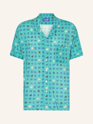 Obrázek produktu Arrels Barcelona Košile Resort Light Blue Lucky Charms × Mary Comfort Fit petrolejová / modrá / černá