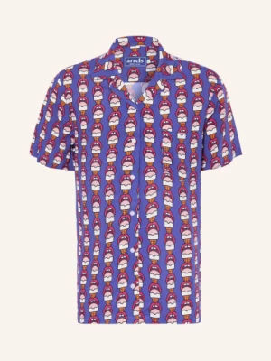 Obrázek produktu Arrels Barcelona Košile Resort Navy Lick Me × Craig & Karl Comfort Fit tmavě modrá / růžová / bílá