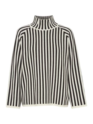 Obrázek produktu b.young Svetr 'Otari'  černá / offwhite