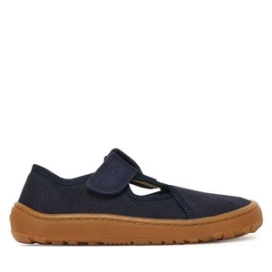 Obrázek produktu Bačkory Froddo Barefoot Canvas T-Bar G1700439 S Tmavomodrá