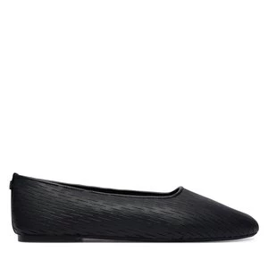 Obrázek produktu Baleríny Calvin Klein Oblique Ballerina Cut Lth HW0HW03033 Černá
