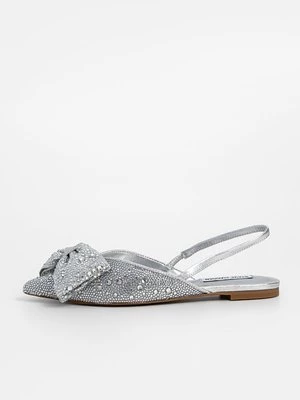 Obrázek produktu Baleríny s otevřenou patou Steve Madden stříbrná barva