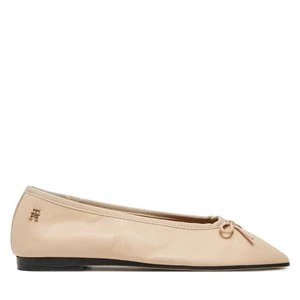 Obrázek produktu Baleríny Tommy Hilfiger Soft Leather Ballerina Bow FW0FW08355 Růžová