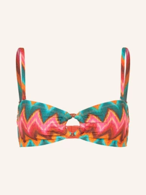 Obrázek produktu Banana Moon Bandeau Bikiny Myero Nalika S Třpytivou Přízí petrolejová / růžová / tmavě červená