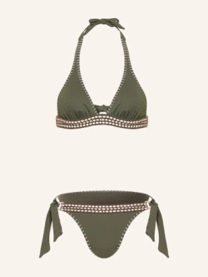 Obrázek produktu Banana Moon Trojúhelníkové Bikiny Damomadia Marany khaki / krémová